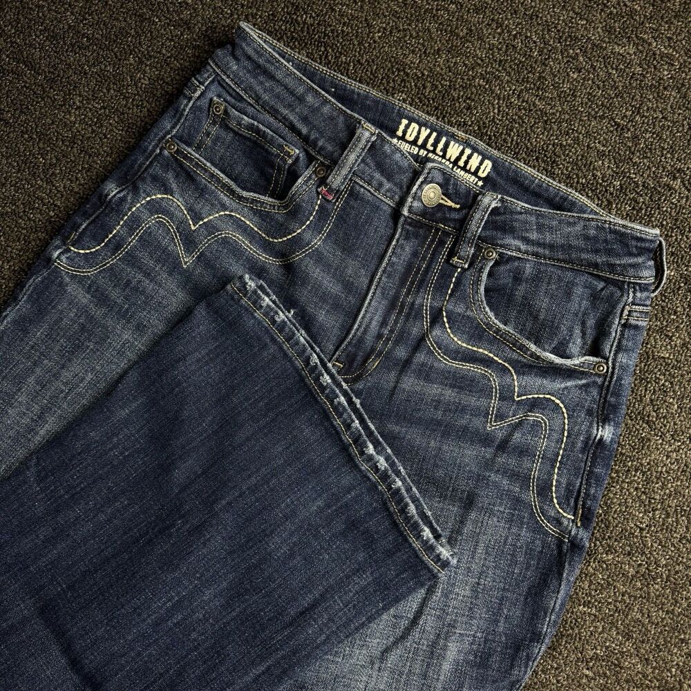 Idyllwind Flared Jeans Womens Festival Boho Flare Blue Denim Western SZ 8Wx32L - Picture 13 of 13